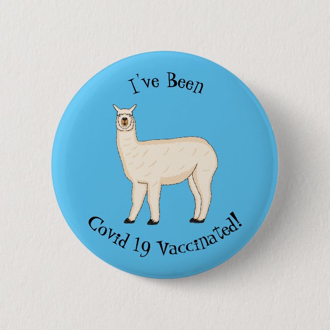 Badge Rond 5 Cm Llama (Devant)