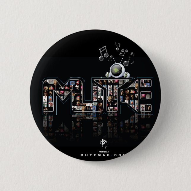 Badge Rond 5 Cm LLC muet de médias (Devant)