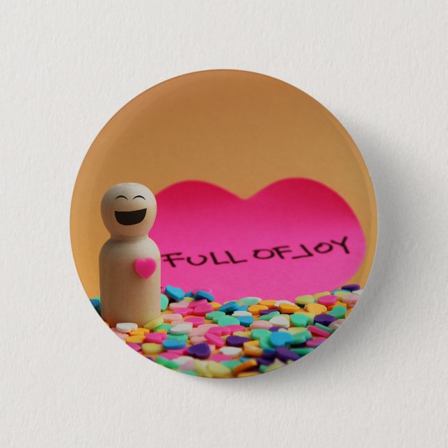 Badge Rond 5 Cm Lleno de alegría (Devant)
