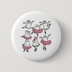 Badge Rond 5 Cm Llet Ghost Dancer Cute Boo Danser Halloween
