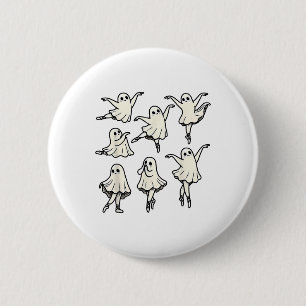 Badge Rond 5 Cm Llet Ghost Llet Dancer Danse Éffrayante Enseignant
