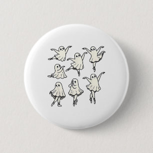 Badge Rond 5 Cm Llet Ghost Llet Dancer Danse Éffrayante Enseignant