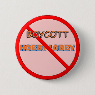 Badge Rond 5 Cm Lobby de passe-temps de boycott