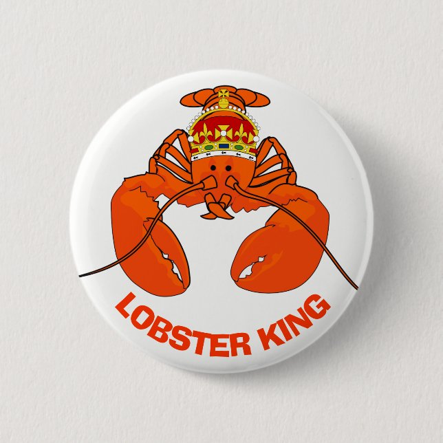 Badge Rond 5 Cm Lobster King (Devant)