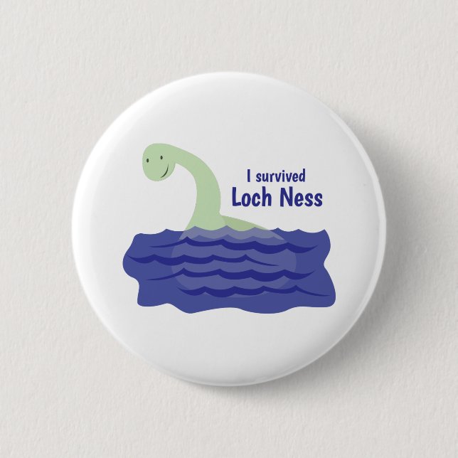 Badge Rond 5 Cm Loch Ness (Devant)