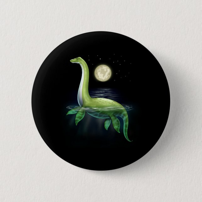 Badge Rond 5 Cm Loch Ness Monster (Devant)
