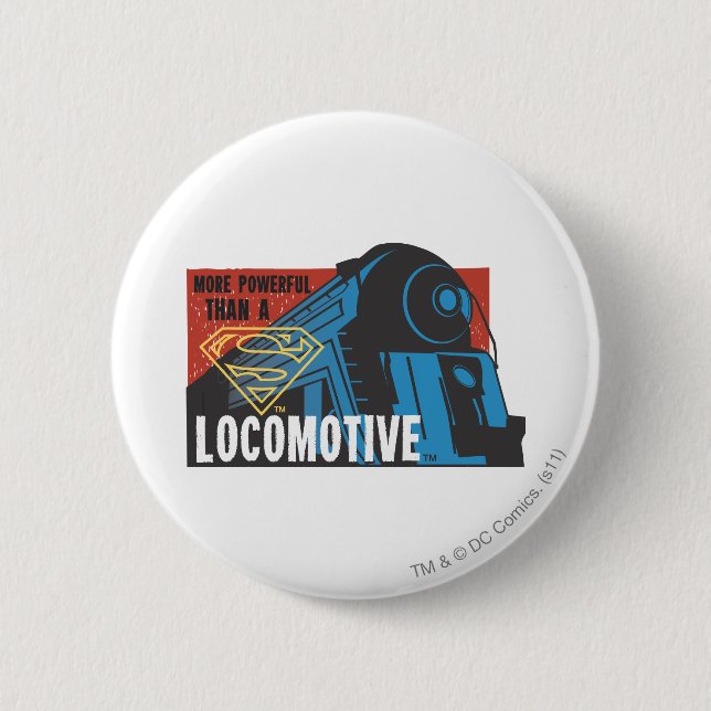 Badge Rond 5 Cm Locomotive (Devant)