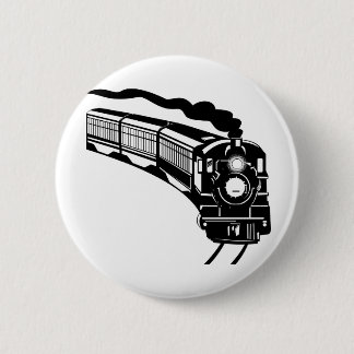 Badge Rond 5 Cm locomotive à vapeur vintage