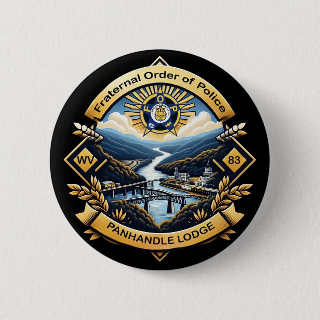 Badge Rond 5 Cm Lodge 83 (Devant)
