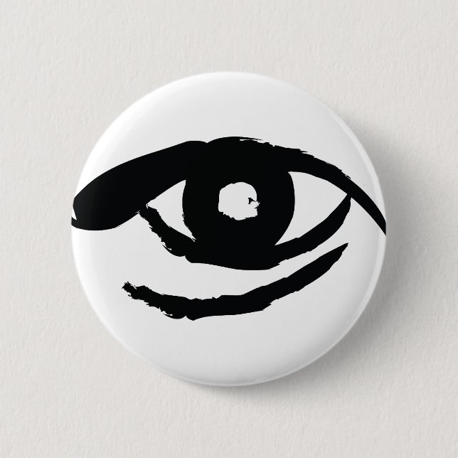 Badge Rond 5 Cm L'oeil éclairé (Devant)
