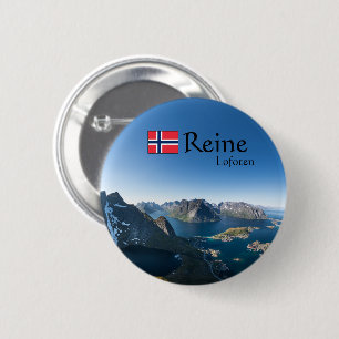 Badge Rond 5 Cm Lofoten Norvège