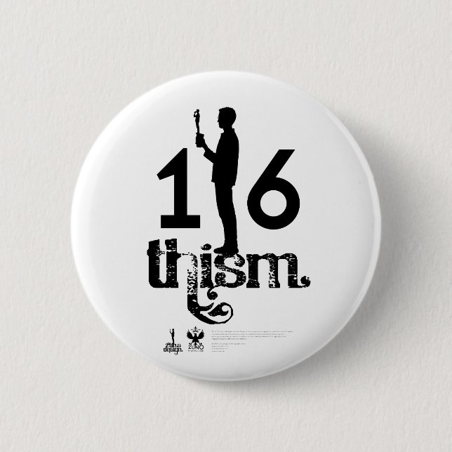 Badge Rond 5 Cm Logo_1/6thism_01 (Devant)