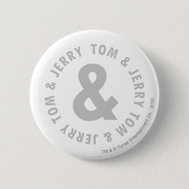 Badge Rond 5 Cm Logo 2 Tom et Jerry Round (Devant)