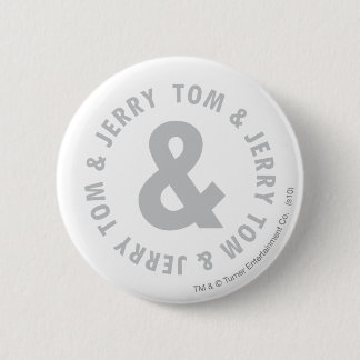 Badge Rond 5 Cm Logo 2 Tom et Jerry Round