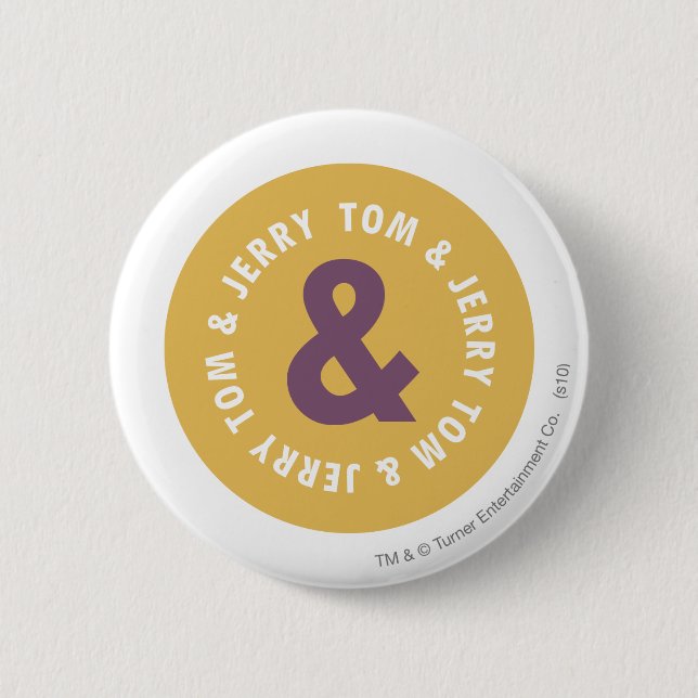 Badge Rond 5 Cm Logo 3 Tom et Jerry Round (Devant)