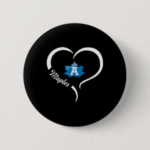 Badge Rond 5 Cm Logo Adrian Maples Slogan demi-coeur