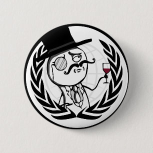 Badge Rond 5 Cm Logo anonyme de LulzSec