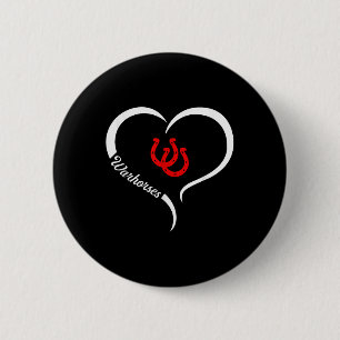 Badge Rond 5 Cm Logo Barnwell Warhores Demi-Coeur Slogan Hs