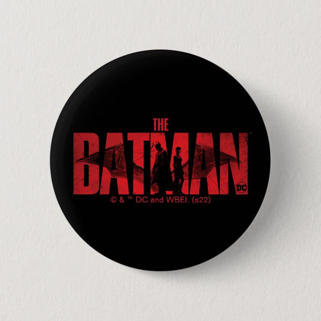 Badge Rond 5 Cm Logo Batman & Catwoman (Devant)