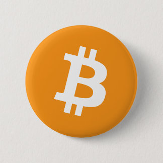 Badge Rond 5 Cm Logo Bitcoin Cryptomonnaie