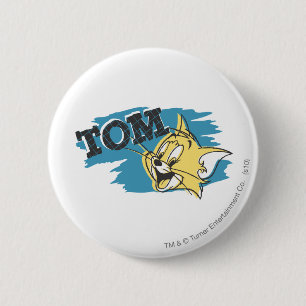 Badge Rond 5 Cm Logo bleu et jaune de Tom
