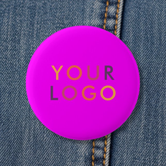 Badge Rond 5 Cm Logo Business Branding Pink Magenta (Créateur téléchargé)