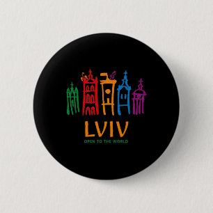 Badge Rond 5 Cm Logo couleur moderne de Lviv 