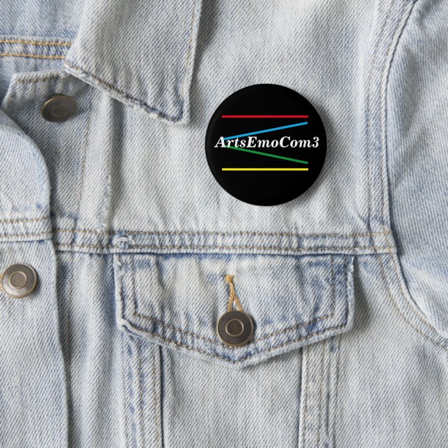 Badge Rond 5 Cm LOGO Couleurs simples (En situation)