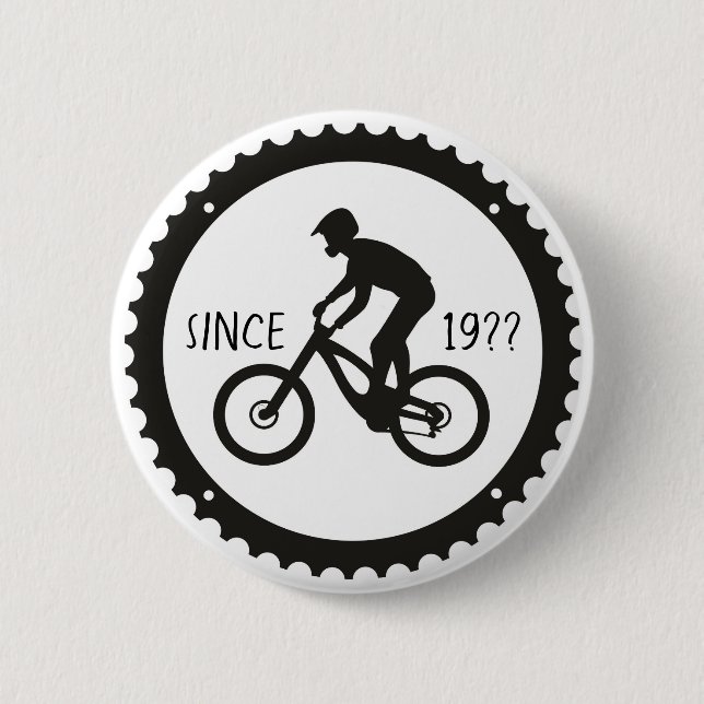 Badge Rond 5 Cm Logo Cycliste (Devant)