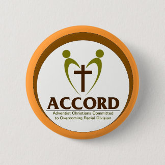 Badge Rond 5 Cm Logo d'Accord avec l'arrière - plan bronzage