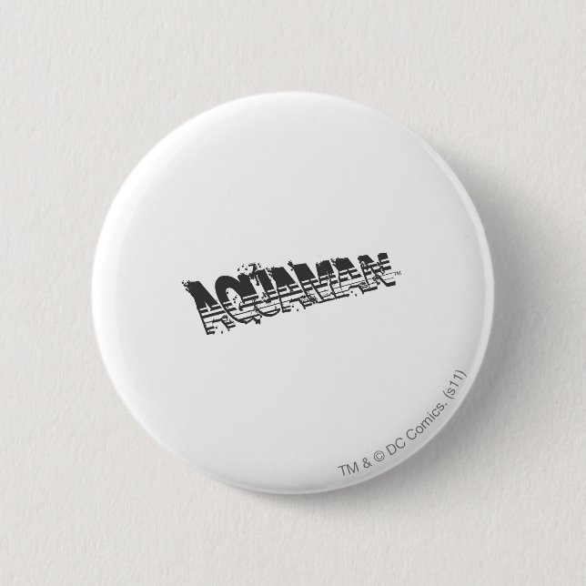 Badge Rond 5 Cm Logo d'Aquaman Grunge Strio (Devant)