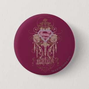 Badge Rond 5 Cm Logo de bijoux Supergirl