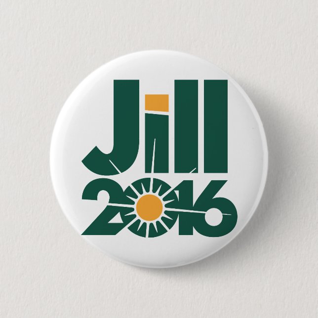 Badge Rond 5 Cm Logo de campagne de Jill Stein (Devant)