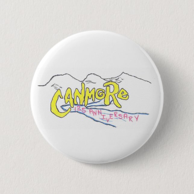Badge Rond 5 Cm logo de canmore (Devant)