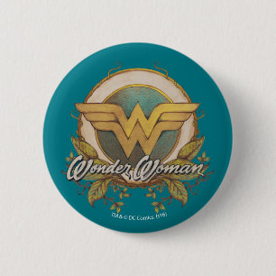 Badge Rond 5 Cm Logo de croquis Wonder Woman Folift