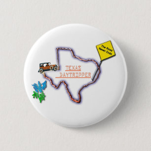 Badge Rond 5 Cm Logo de Daytripper du Bouton-Texas