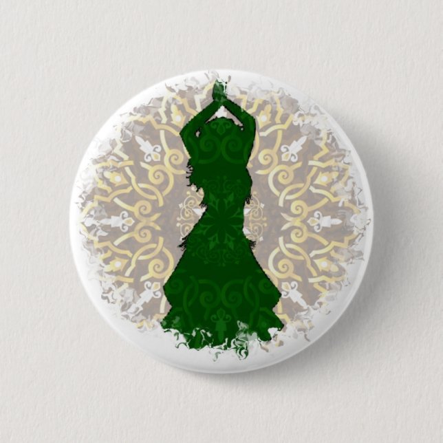 Badge Rond 5 Cm Logo de déplacement de hanches (Devant)