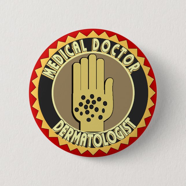 Badge Rond 5 Cm LOGO de dermatologue (Devant)