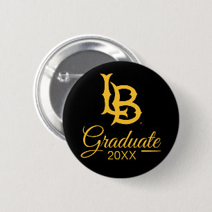 Badge Rond 5 Cm Logo de fin d'études de Long Beach State