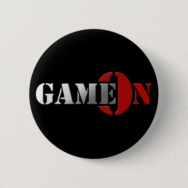 Badge Rond 5 Cm Logo de GameOn Netowrk (Devant)
