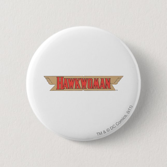 Badge Rond 5 Cm Logo de Hawkwoman (Devant)