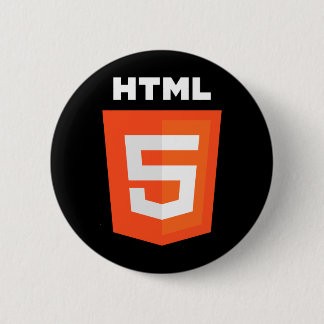 Badge Rond 5 Cm Logo de HTML 5