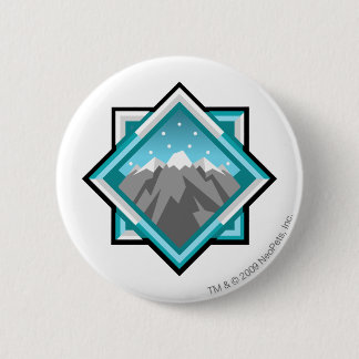 Badge Rond 5 Cm Logo de montagne de terreur d'équipe