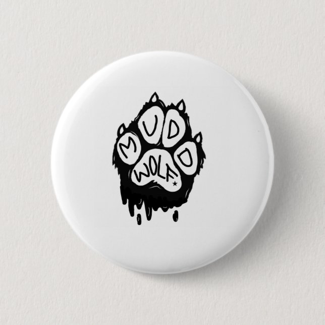 Badge Rond 5 Cm Logo de Muddwolf (Devant)