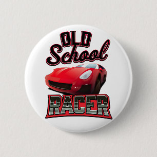 Badge Rond 5 Cm Logo de Old School Racer