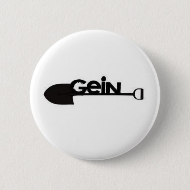 Badge Rond 5 Cm logo de pelle à gein (Devant)