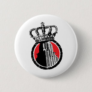 Badge Rond 5 Cm Logo de pourcentage de ville