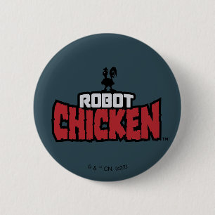 Badge Rond 5 Cm Logo de Robot Chicken