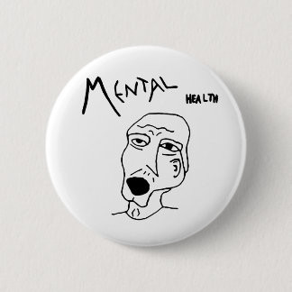 Badge Rond 5 Cm Logo de santé mentale