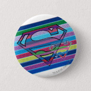 Badge Rond 5 Cm Logo de Supergirl